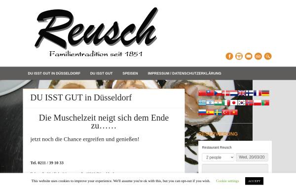 Vorschau von www.reusch-online.de, Restaurant Reusch
