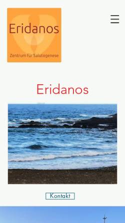 Vorschau der mobilen Webseite www.centro-eridanos.com, Eridanos, Anthrolanz S.L.