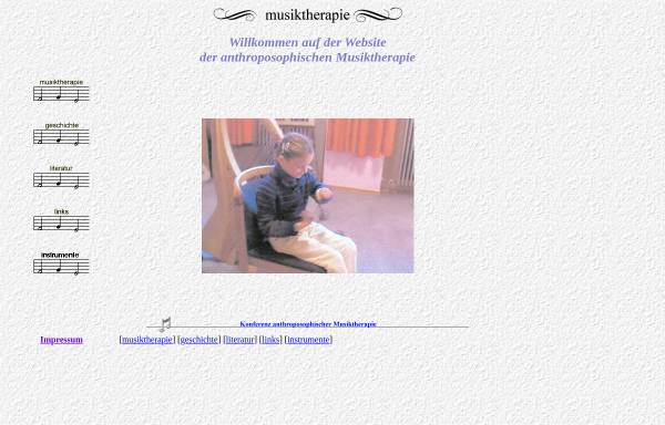 Vorschau von www.musik-therapie-anthroposophisch.de, Musiktherapie