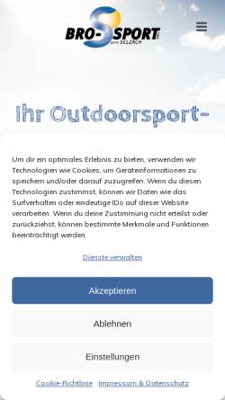 Vorschau der mobilen Webseite www.brosport.ch, Bro-Sport