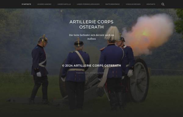 Vorschau von www.artillerie-osterath.de, Artillerie-Corps zu Osterath