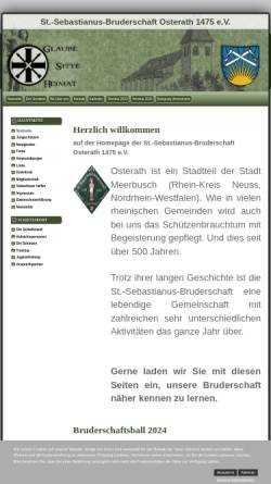 Vorschau der mobilen Webseite www.bruderschaft-osterath.de, Sankt Sebastianus Bruderschaft Osterath 1475 e. V.