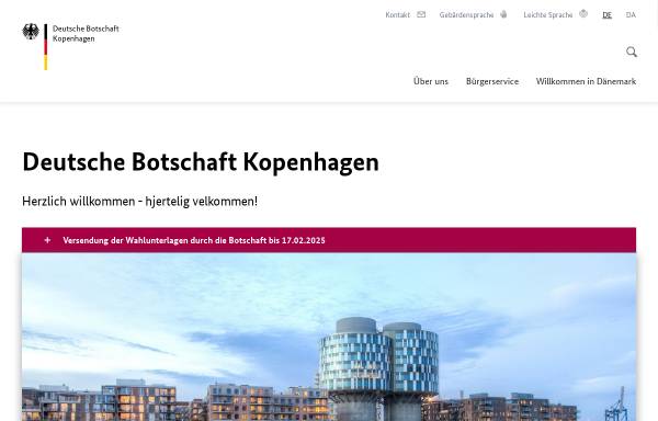 Dänemark, deutsche Botschaft Kopenhagen