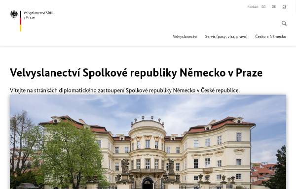 Vorschau von www.prag.diplo.de, Tschechische Republik, deutsche Botschaft in Prag