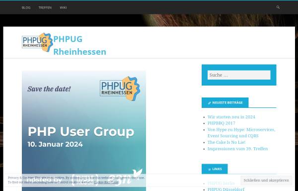 Vorschau von phpug-rheinhessen.de, PHP Usergroup Rheinhessen