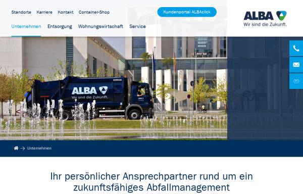 Vorschau von berlin.alba.info, Alba AG