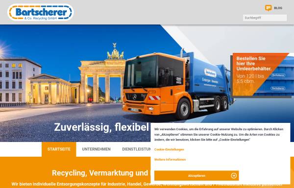 Vorschau von www.bartscherer-recycling.de, Bartscherer & Co. Recycling GmbH