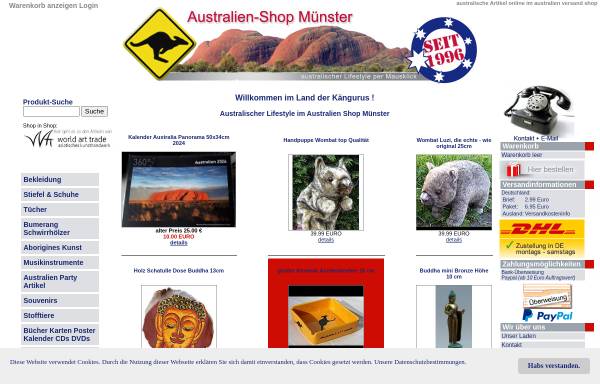 Vorschau von www.australien-lifestyle.de, Australien Shop Münster