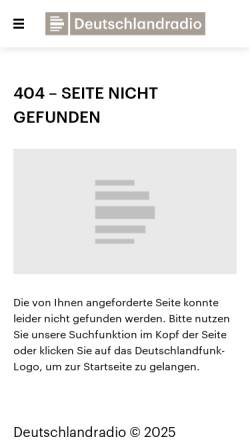 Vorschau der mobilen Webseite www.dradio.de, Inbrunst und Klarheit
