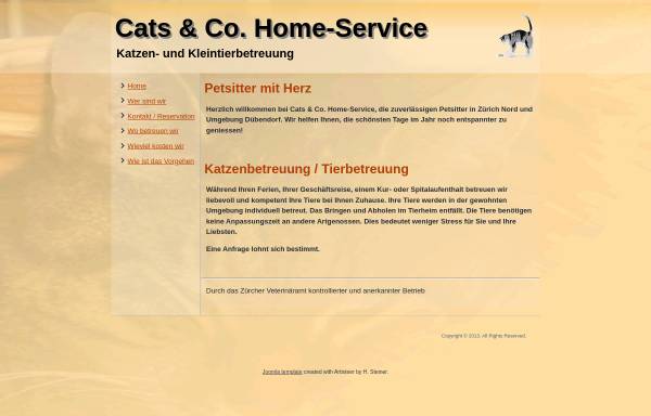 Vorschau von www.haustierbetreuung.ch, Cats & Co.
