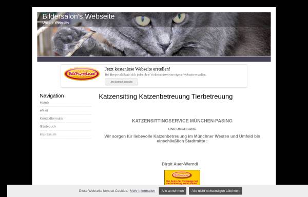 Vorschau von bildersalon.beepworld.de, Katzen-Sitting-Service München