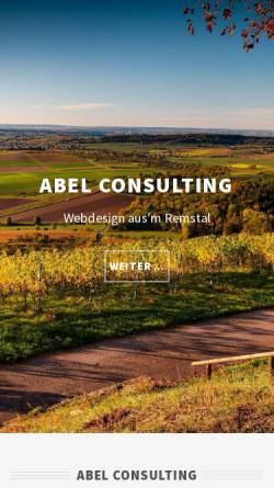 Vorschau der mobilen Webseite www.abel-consulting.de, Abel Consulting