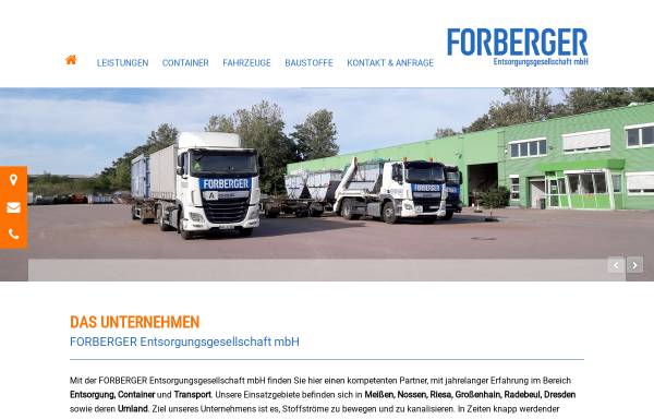 Vorschau von www.forbergerentsorgung.de, Forberger Entsorgungsgesellschaft mbH