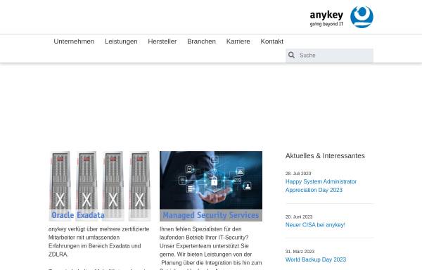 Vorschau von www.anykey.de, Anykey GmbH