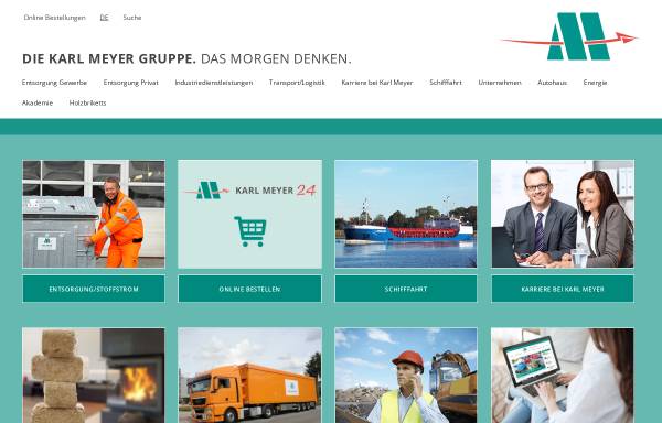Vorschau von www.karl-meyer.de, Karl Meyer Firmengruppe - Entsorgungsdienstleistungen