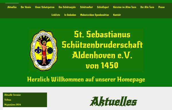 Vorschau von www.sebastianus-aldenhoven.de, Sankt Sebastianus Schützenbruderschaft Aldenhoven e.V.