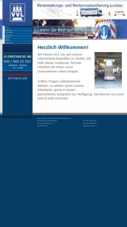 Vorschau der mobilen Webseite www.vvl-luckau.de, Veranstaltungs- und Verkehrsabsicherung Luckau