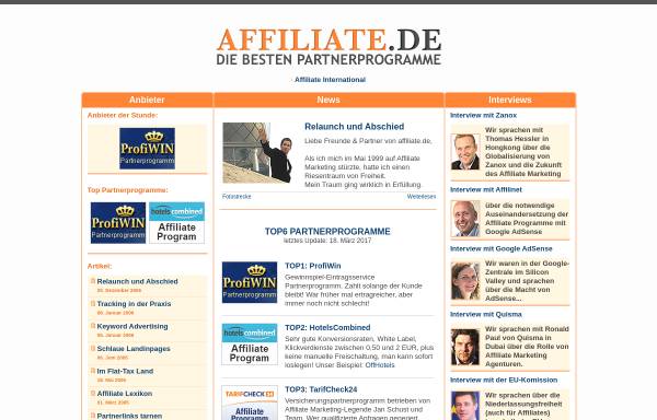 Vorschau von www.affiliate.de, Affiliate.de