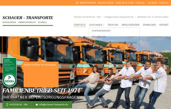 Vorschau von www.schauer-transporte.de, Schauer-Transporte