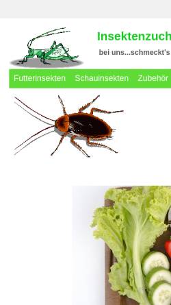 Vorschau der mobilen Webseite www.insektenzucht-keck.de, Insektenzucht-Keck