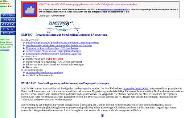 Vorschau von www.ldittmer.de, Streckenflugsoftware DMST(G)