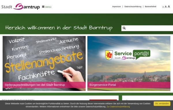 Vorschau von www.barntrup.de, Barntrup