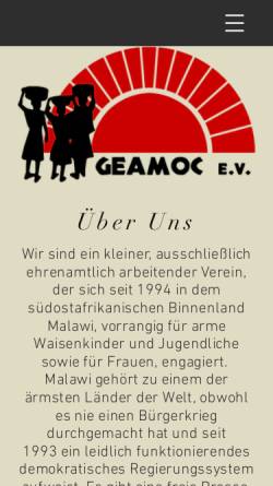 Vorschau der mobilen Webseite www.geamoc.de, Geamoc e.V.