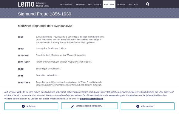 Vorschau von www.dhm.de, Freud, Sigmund (1856-1939)