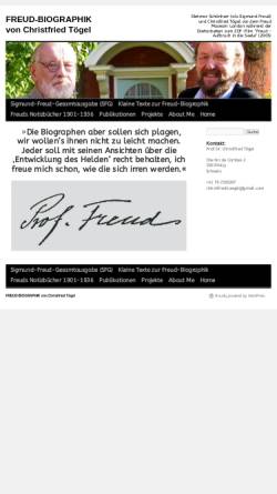 Vorschau der mobilen Webseite www.freud-biographik.de, Freud-Biographik