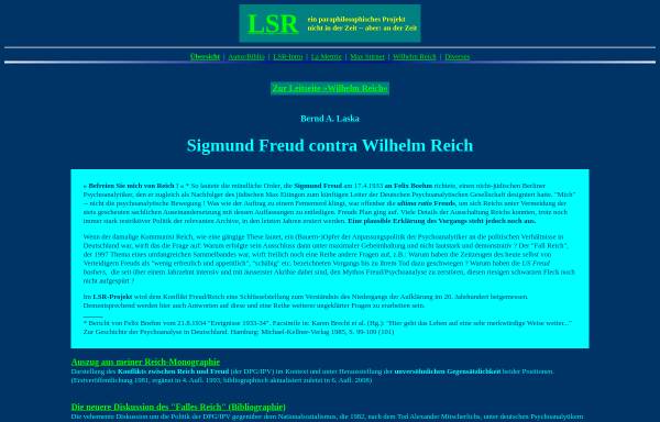 Vorschau von www.lsr-projekt.de, Sigmund Freud contra Wilhelm Reich - 