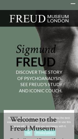 Vorschau der mobilen Webseite www.freud.org.uk, Sigmund Freud Museum London