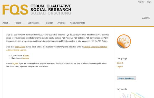 Vorschau von www.qualitative-research.net, Qualitative Psychologie