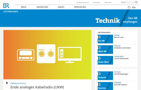 Vorschau von www.br.de, Bayerischer Rundfunk - Technik