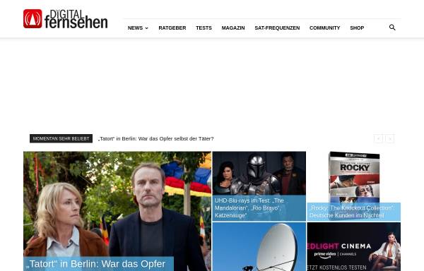 Vorschau von www.digitalfernsehen.de, Digitalfernsehen