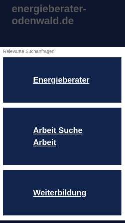Vorschau der mobilen Webseite www.energieberater-odenwald.de, Funkat Haustechnik