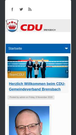 Vorschau der mobilen Webseite www.cdubrensbach.de, SPD Brensbach
