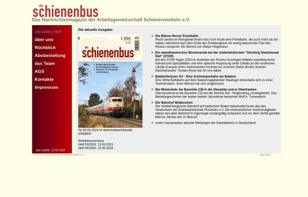 Vorschau von www.der-schienenbus.de, Der Schienenbus