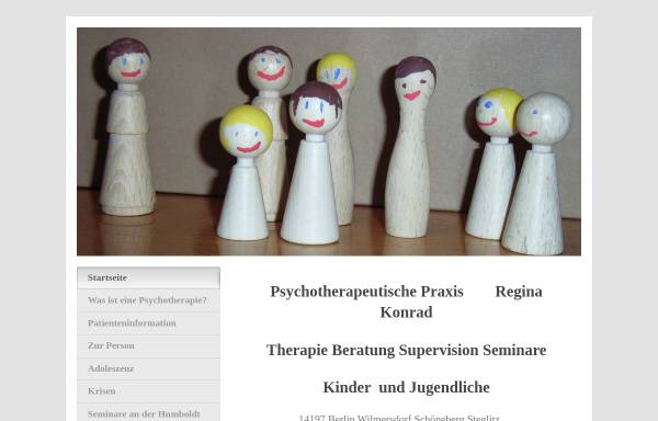 Vorschau von www.reginakonrad.de, Psychoanalyse und Tiefenpsychologisch fundierte Psychotherapie - Regina Konrad