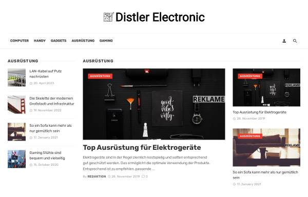 Vorschau von www.distler-electronic.de, Distler Electronic GmbH