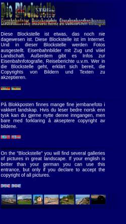 Vorschau der mobilen Webseite www.blockstelle.de, Die Blockstelle