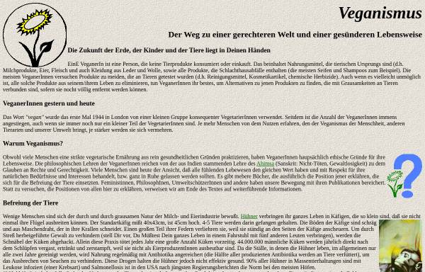 Vorschau von archiv.free.de, Einführung in den Veganismus