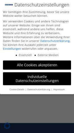 Vorschau der mobilen Webseite cocomin.de, COCOMIN AG