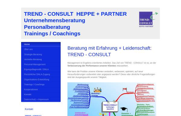 Vorschau von www.trend-consult.com, Trend-Consult Heppe & Partner