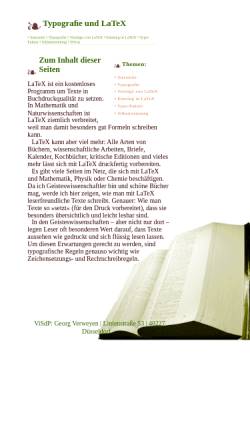 Vorschau der mobilen Webseite homepage.ruhr-uni-bochum.de, Typografie und LaTeX
