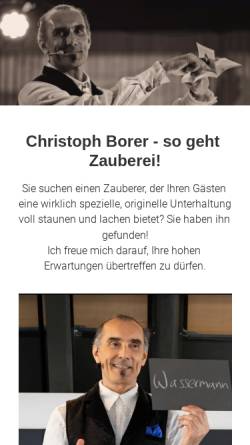 Vorschau der mobilen Webseite www.christophborer.ch, Christoph Borer