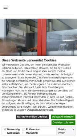 Vorschau der mobilen Webseite www.hein-oetting.de, Hein & Oetting Feinwerktechnik GmbH