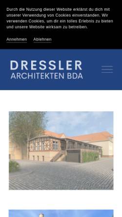 Vorschau der mobilen Webseite www.dressler-architekten.de, Dressler Architekten