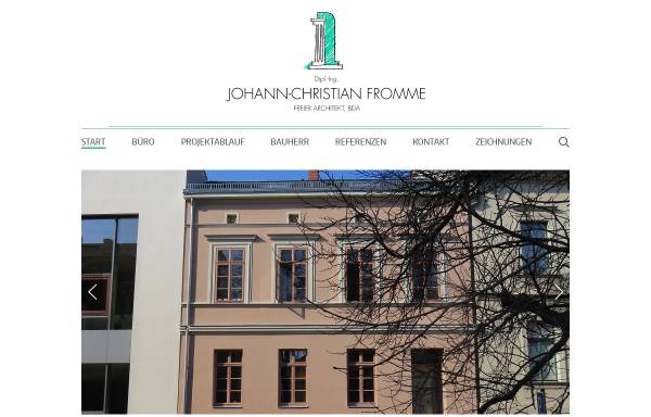 Johann-Christian Fromme, Architekturbüro