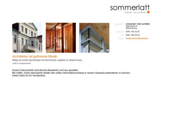 Vorschau von www.sommerlatt-web.de, Sommerlatt, Architekt