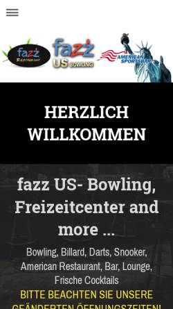 Vorschau der mobilen Webseite www.fazz.de, Fazz